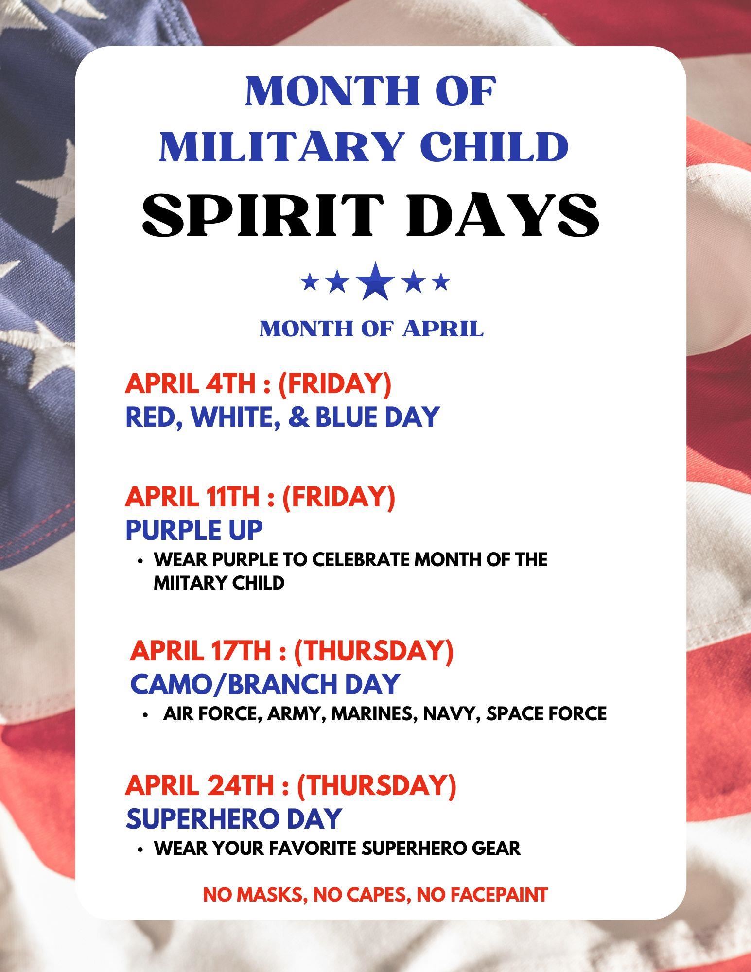 military spirit days